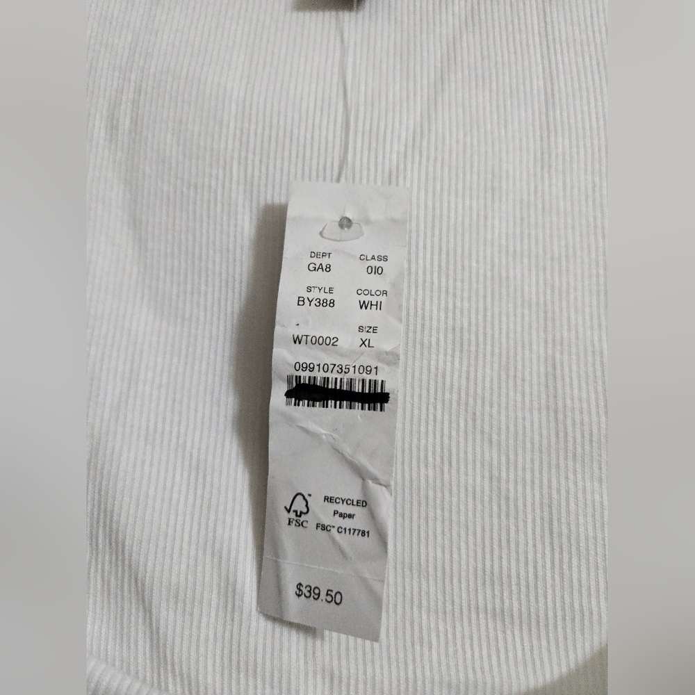 Nwt J. Crew Cropped Fine Rib Scoopneck Tank Top size XL - Picture 7 of 7